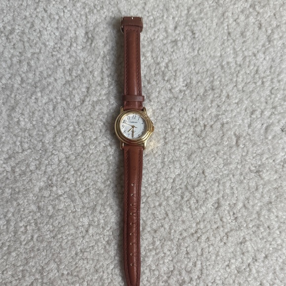 Brown Leather Watch with Gold Accents - Picture 1 of 6